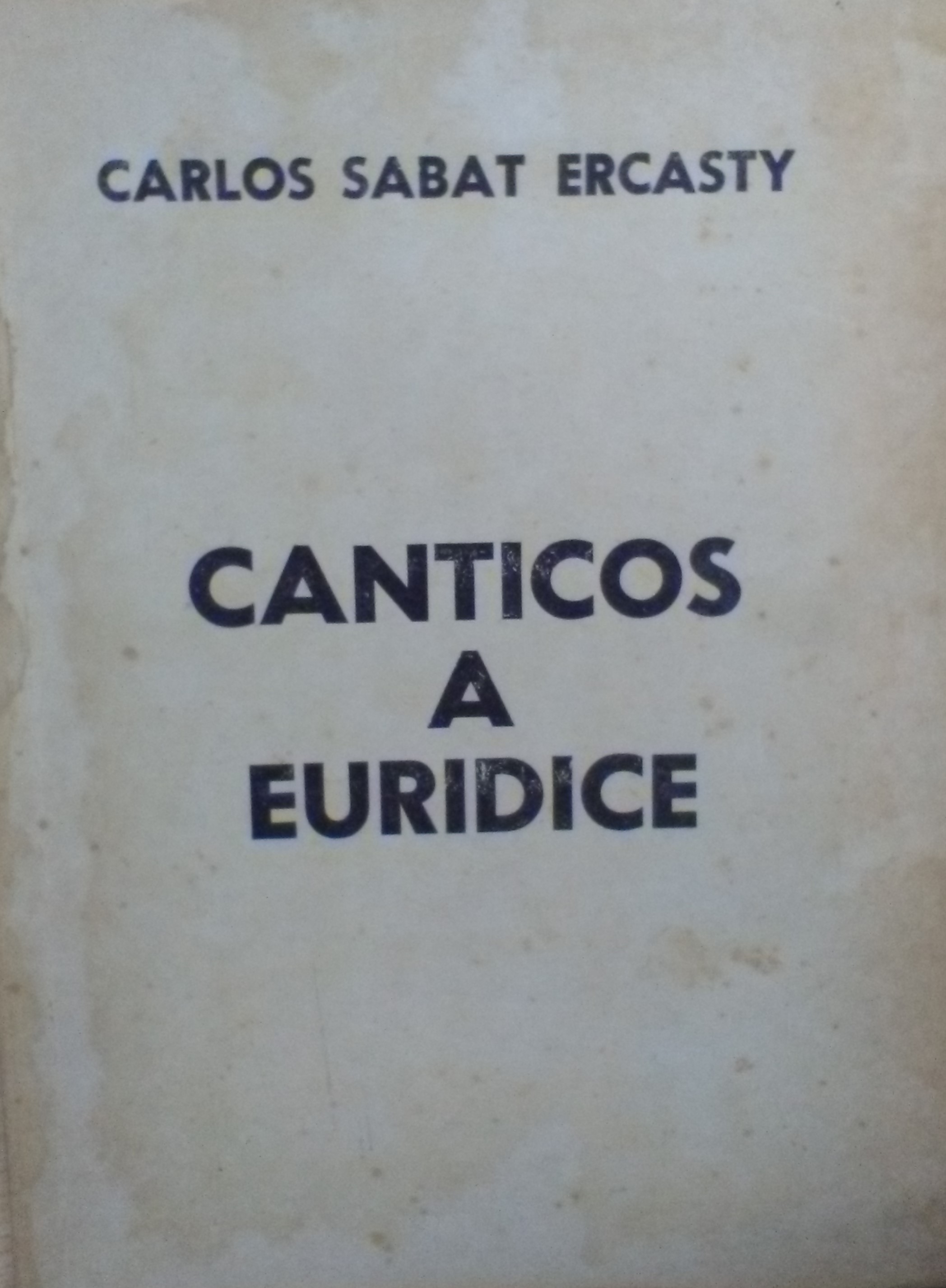 Cánticos a Eurídice